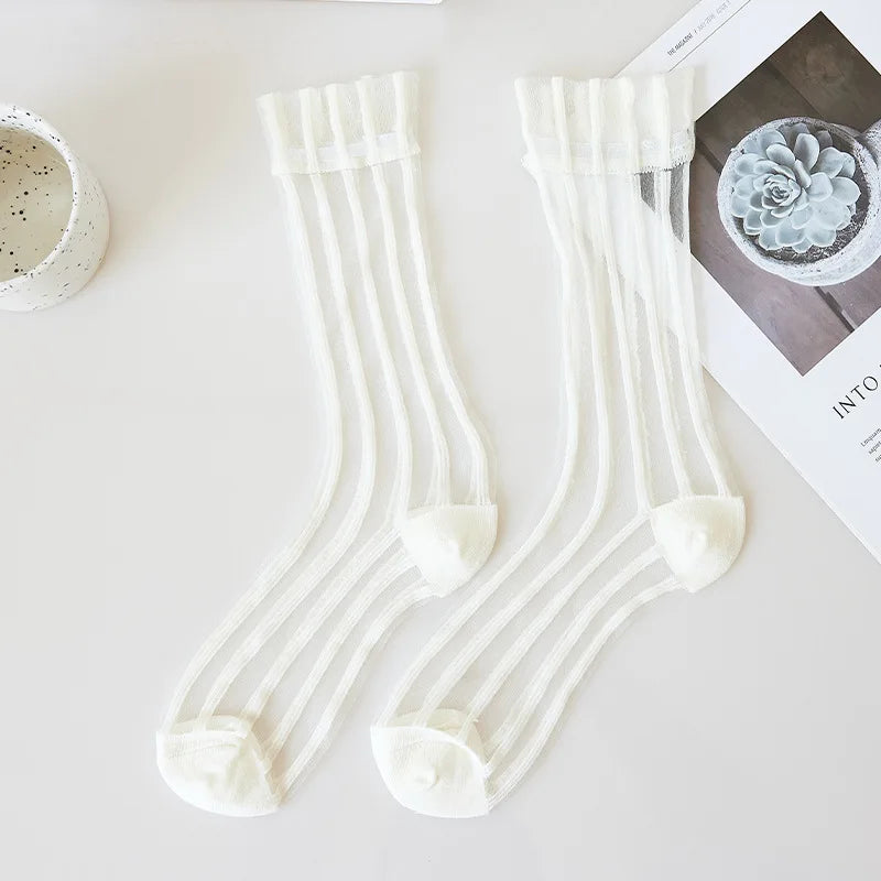 Women Striped Summer Socks