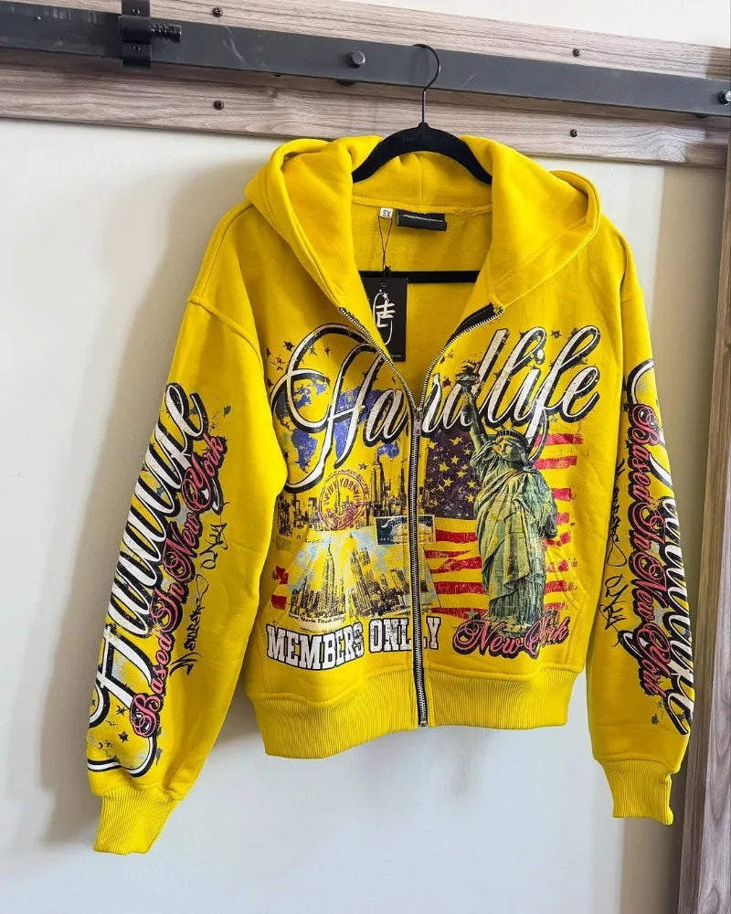Retro Zipper Hoodie