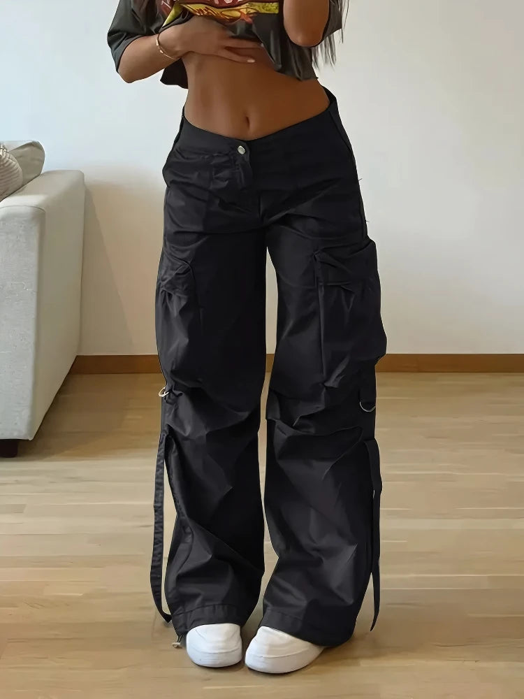 Chic Women’s Cargo Big Pocket Trousers