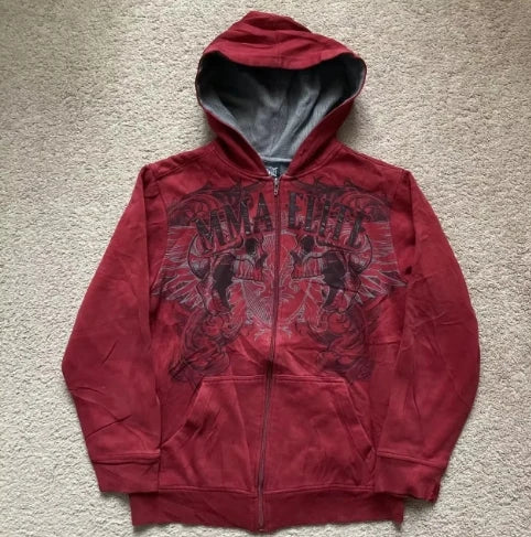 Y2K Retro Zipper Hoodie