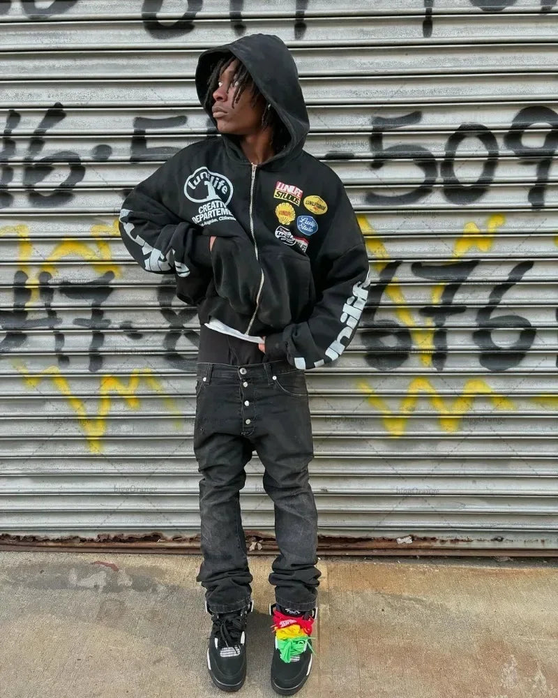 Y2K Zip Up Hoodie