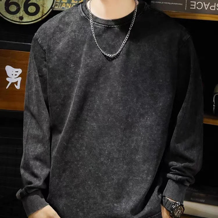 Vintage Washed Cotton Sweatshirt