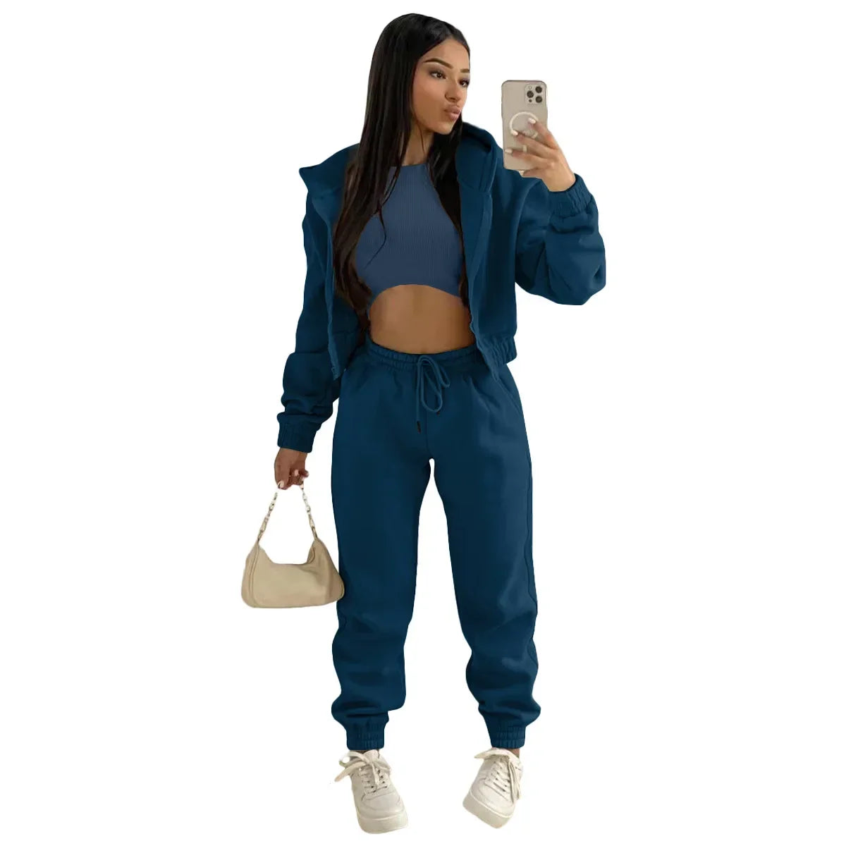 Women Sportswear Fleece Set