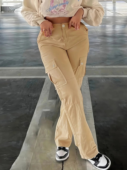 Multi-Pocket Stretch Pants