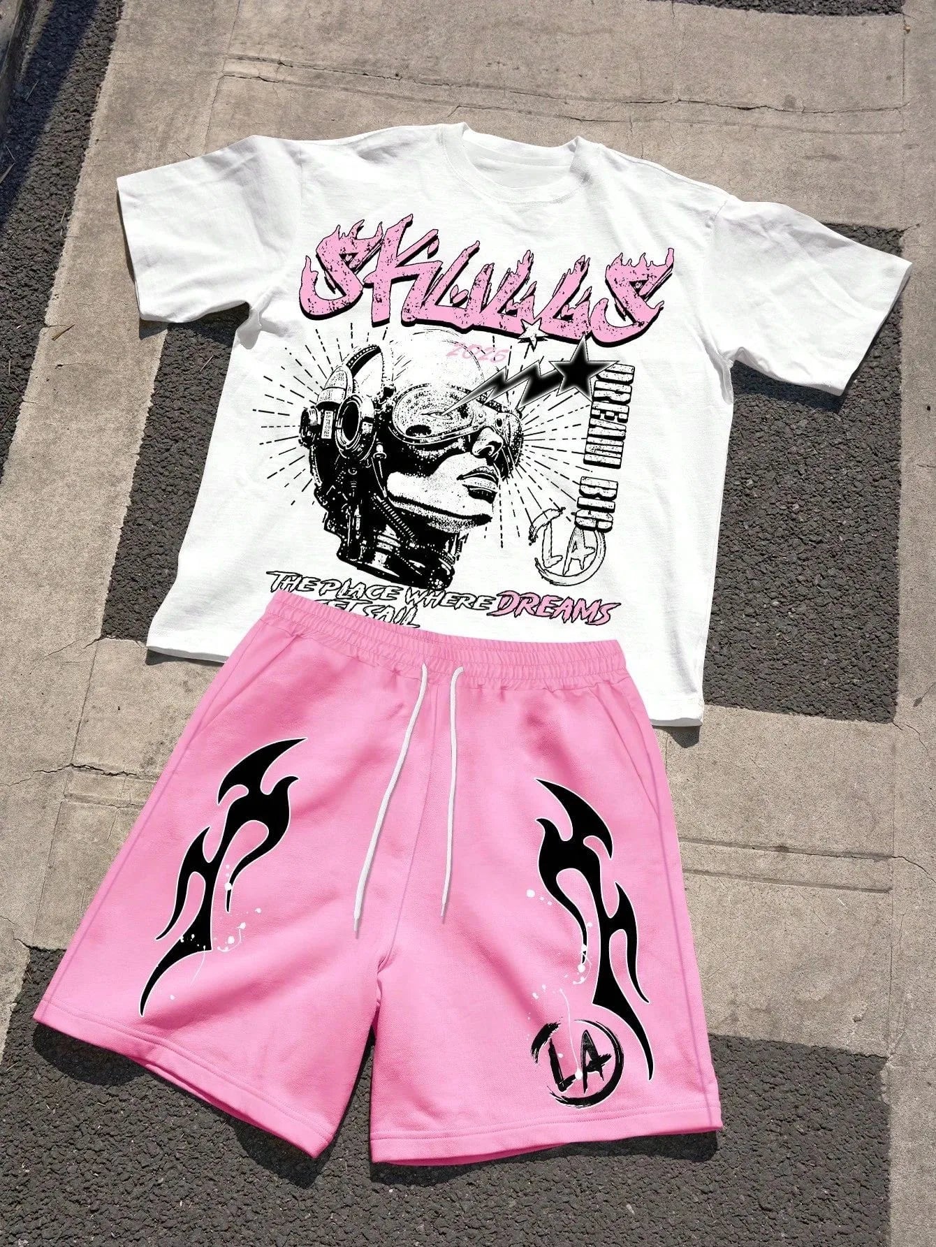 Outdoor Fashion T-Shirt Shorts Set