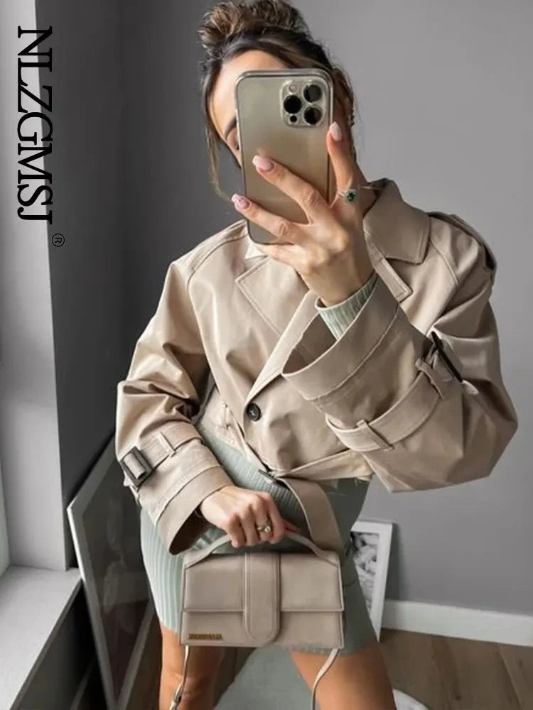 Cropped Trench Jacket
