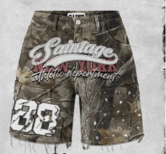 Y2K Summer Letter Print Shorts