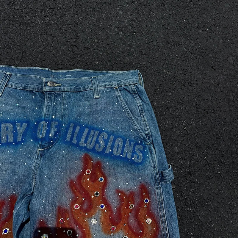 Gemstone Denim Shorts