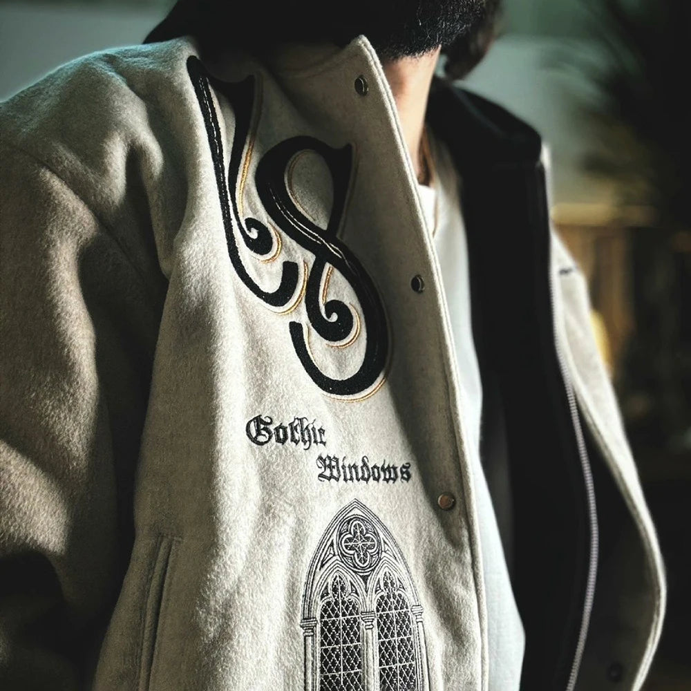 Embroidered Baseball Jacket