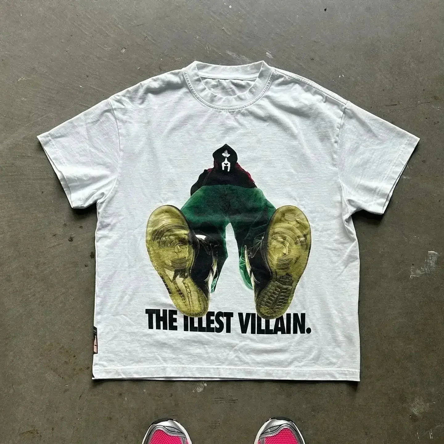 Hip-Hop Character Pattern T-shirt