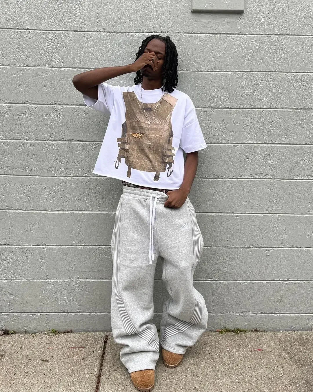 Baggy Pleated SweatPants