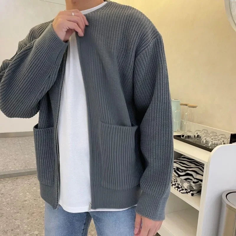 Men Zipper Sweater