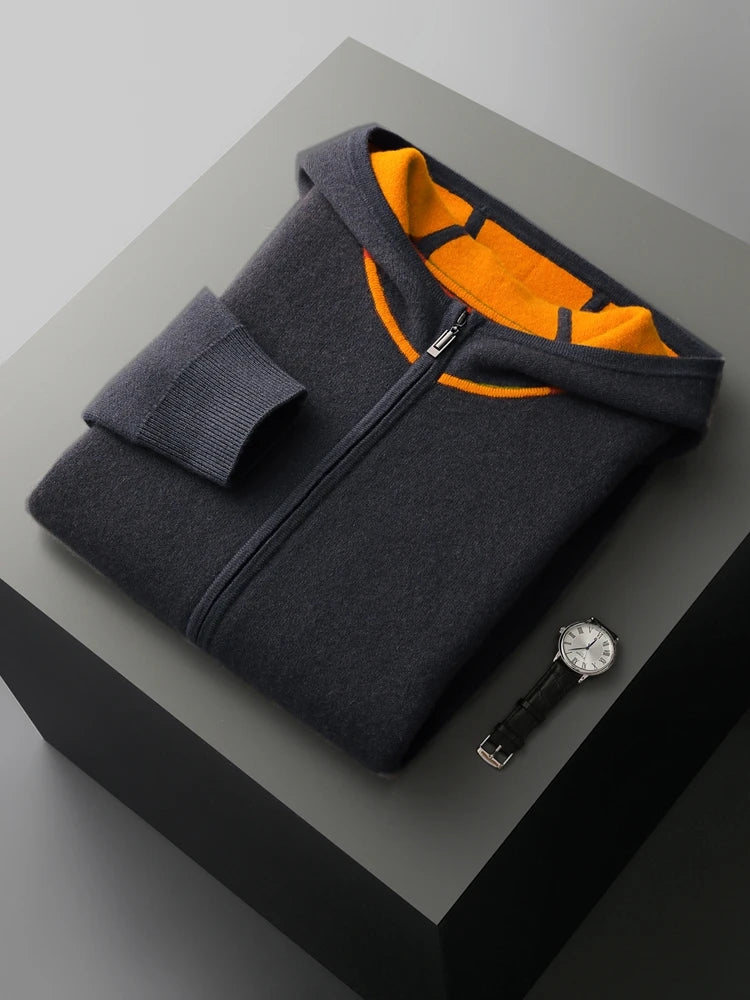 Cashmere Zipper Hoodie Set