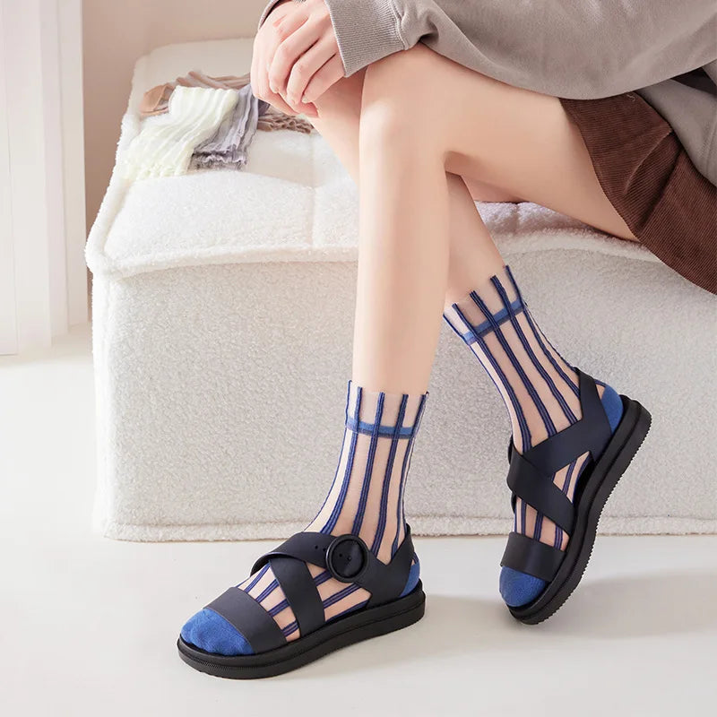 Women Striped Summer Socks