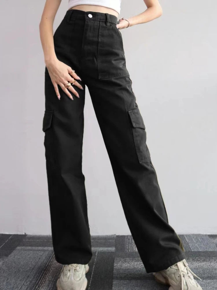 Y2K Wide Leg Cargo Streetwear Pants