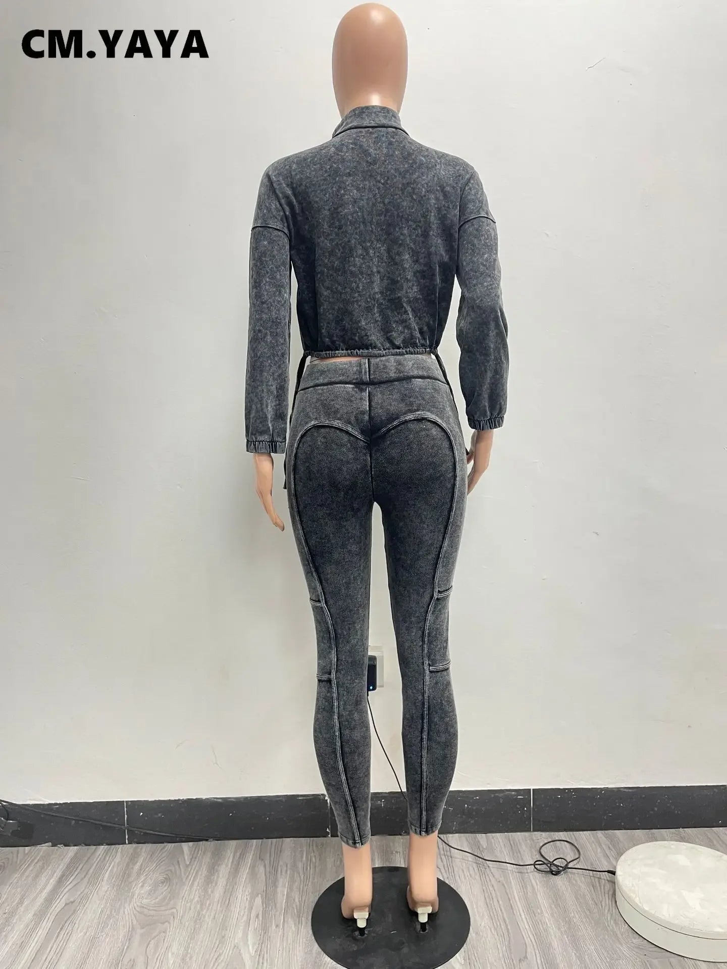 Washed Knitted Two-Piece Set