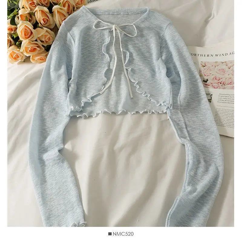 Bow Lace Crop Top
