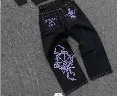 Y2K Rhinestone Sequin Jeans