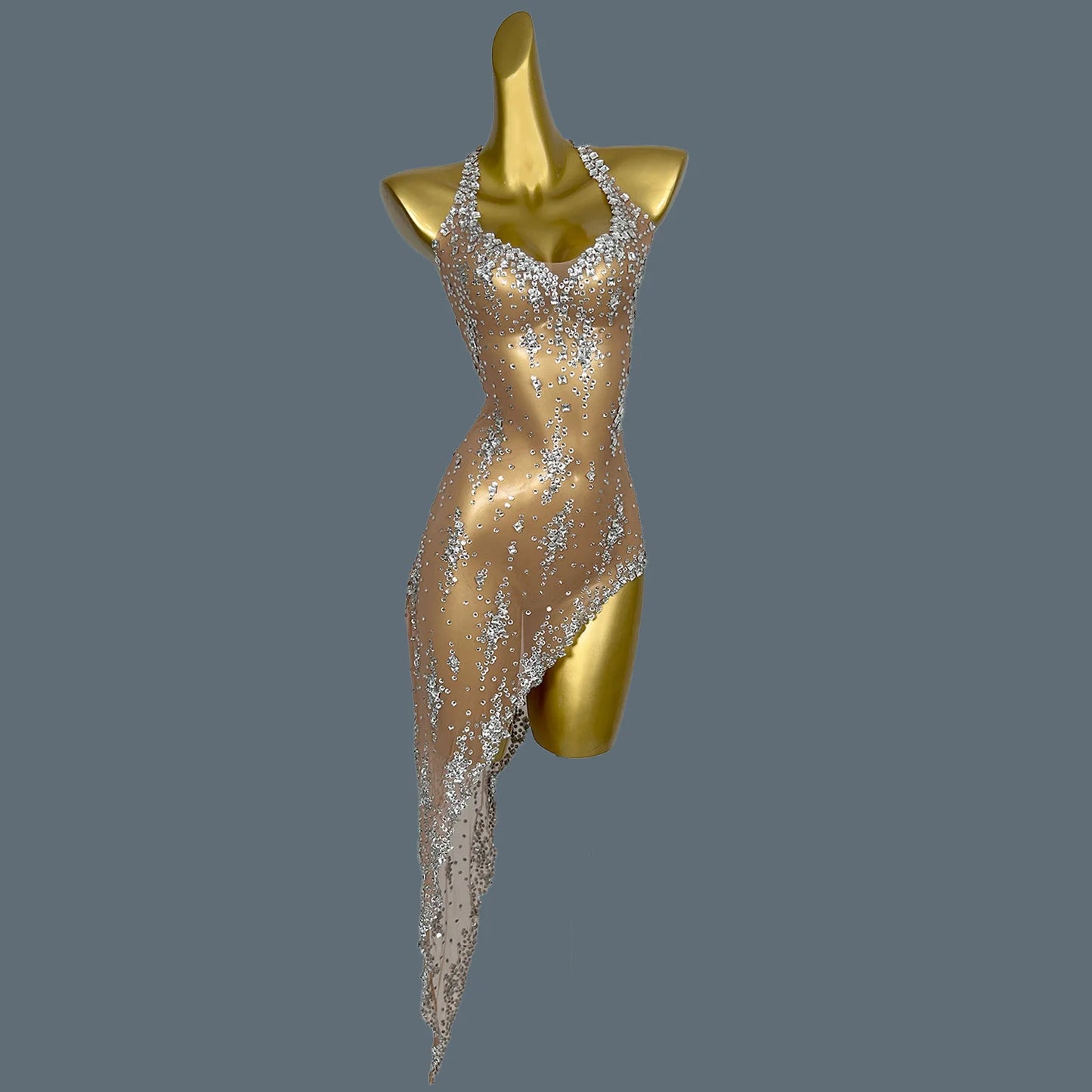 Glitter Sparkly Evening Dress