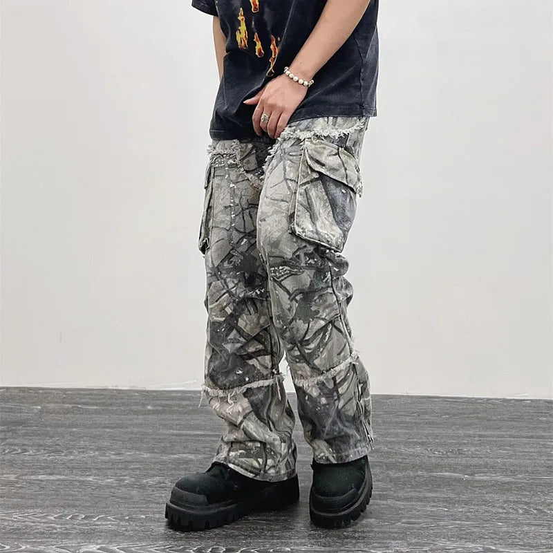 Y2K Flare Cargo Pants