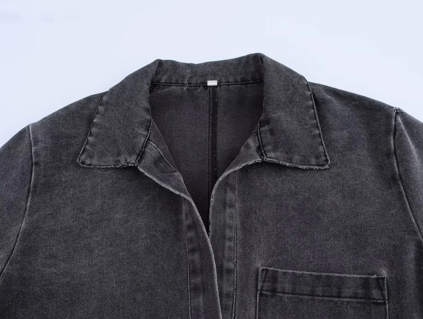 Two-Piece Denim Streetwear Outfit