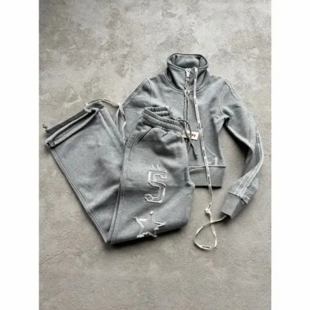 Y2K Embroidery Sports Set