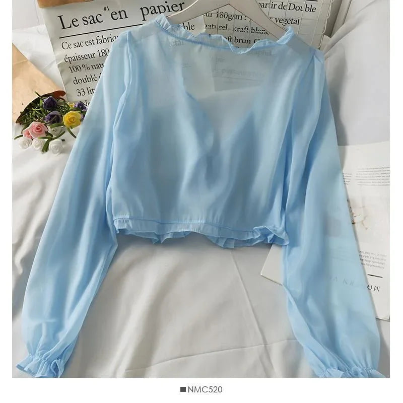 Lace Bow Cardigan Top