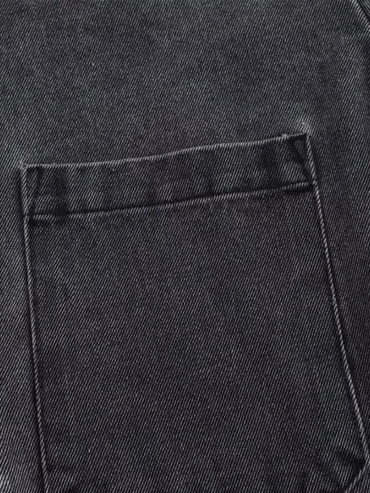Two-Piece Denim Streetwear Outfit