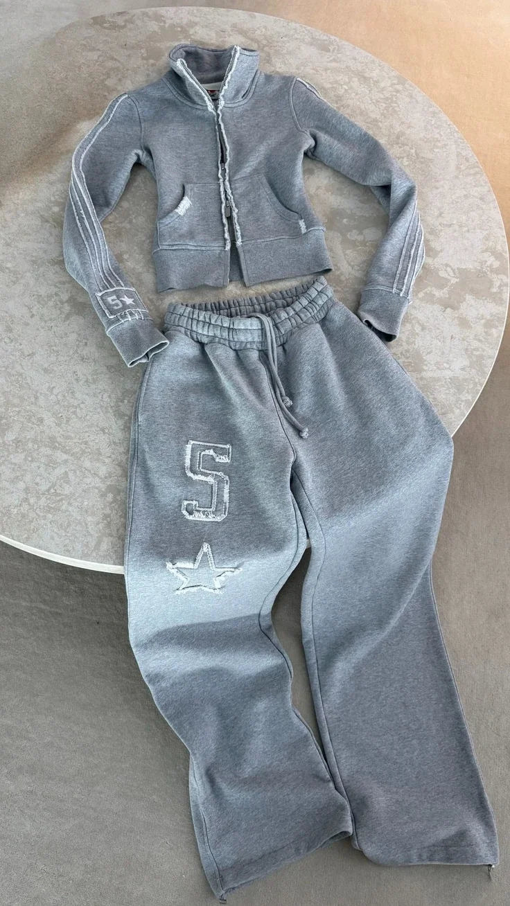 Y2K Embroidery Sports Set