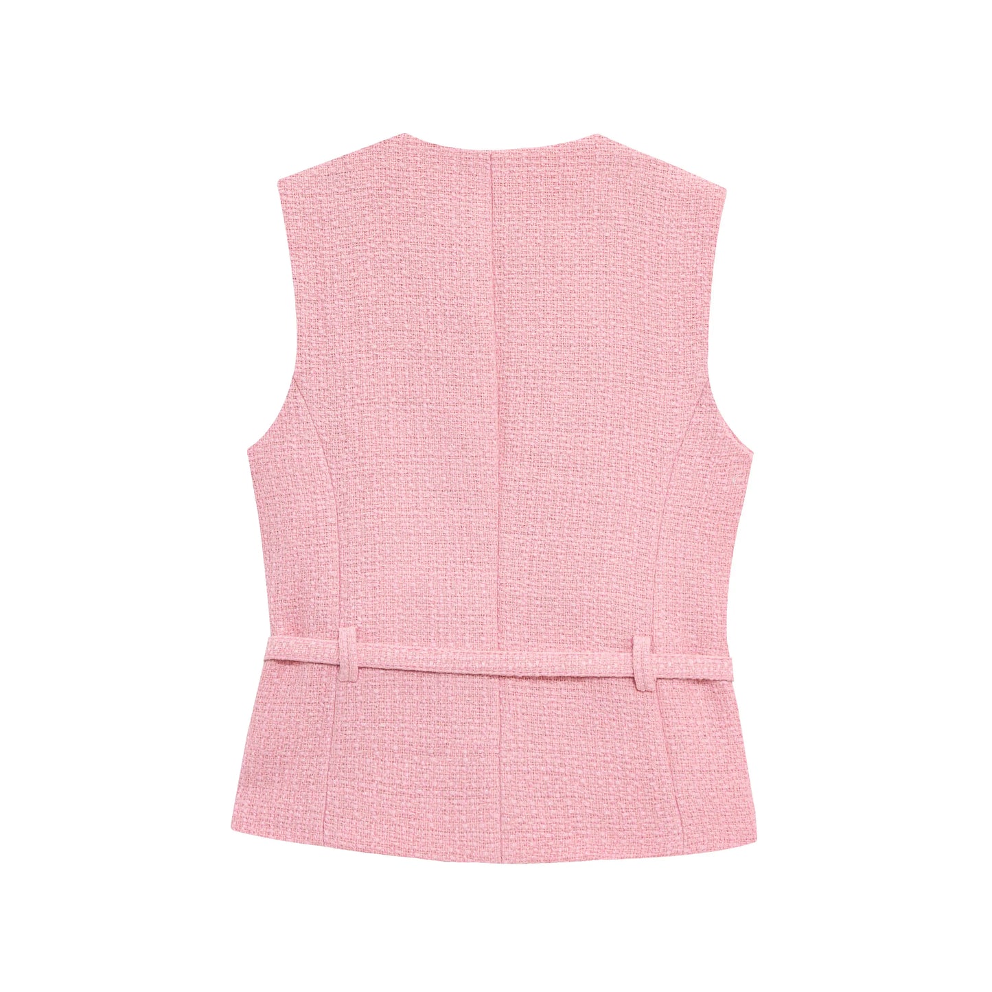 Metal Button Waistcoat Top