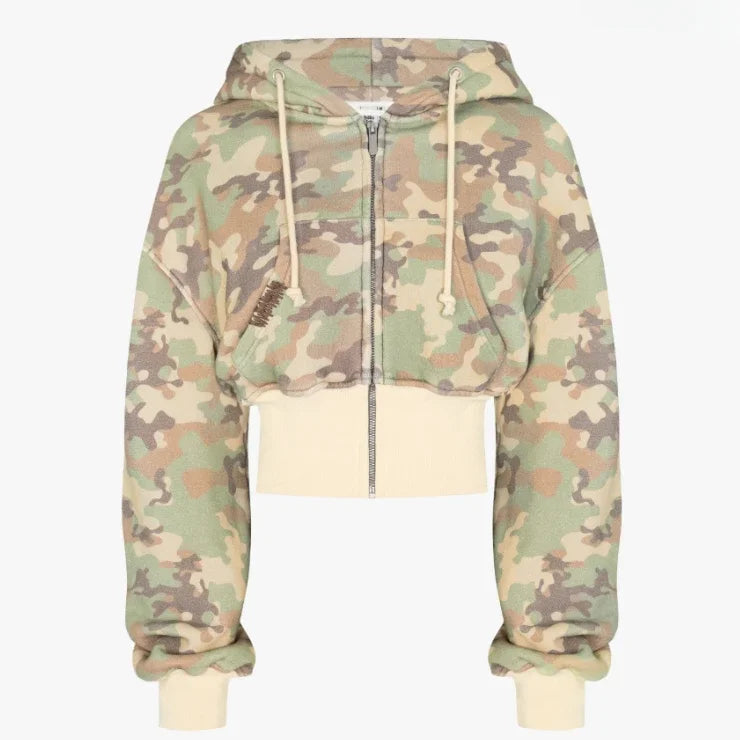 Women Camouflage Two-Piece Set