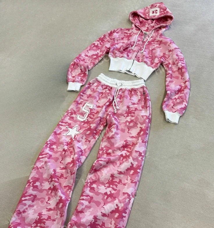 Y2K Embroidery Sports Set