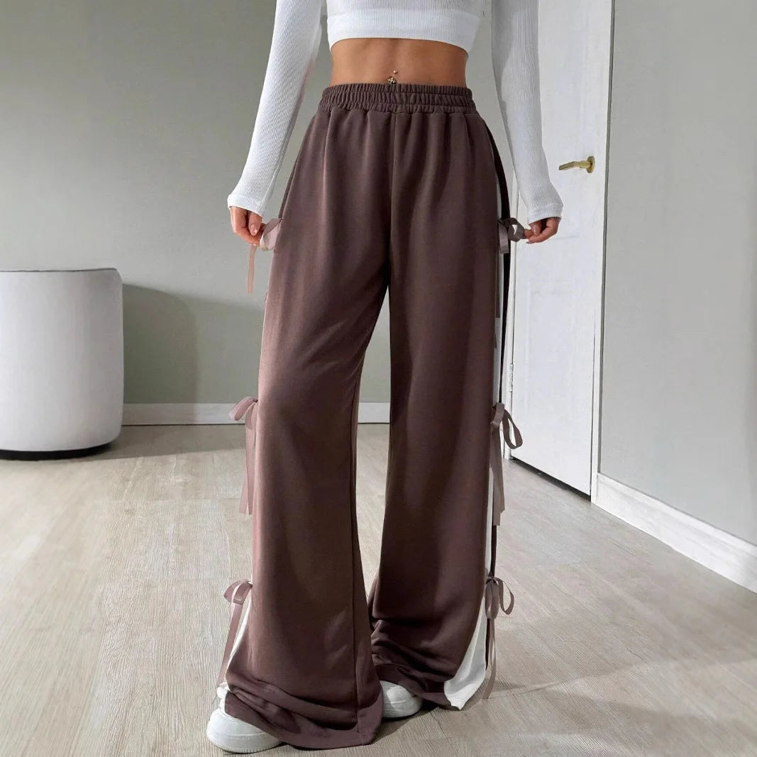 Lace-Up Casual Trousers