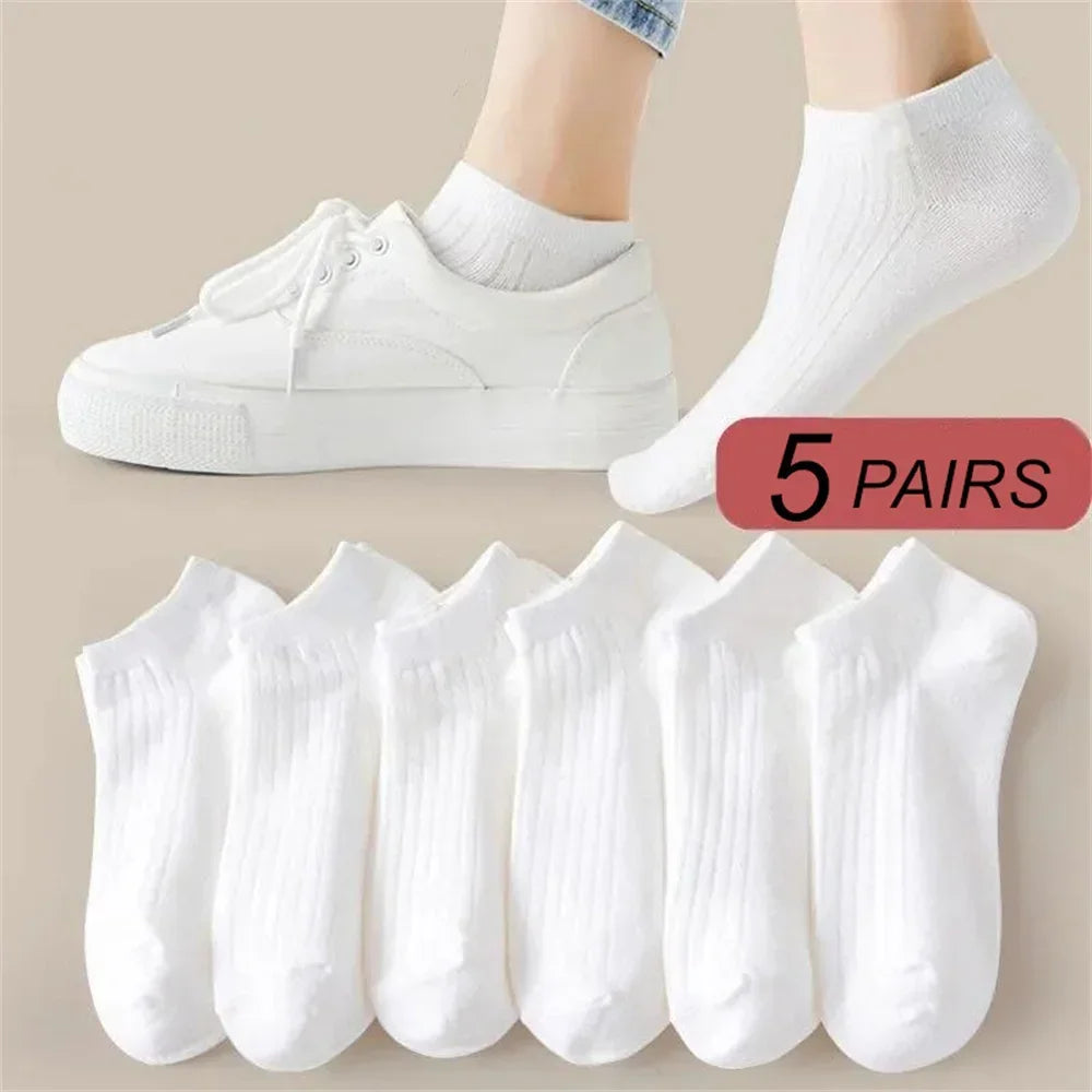 5 Pairs Boat Socks