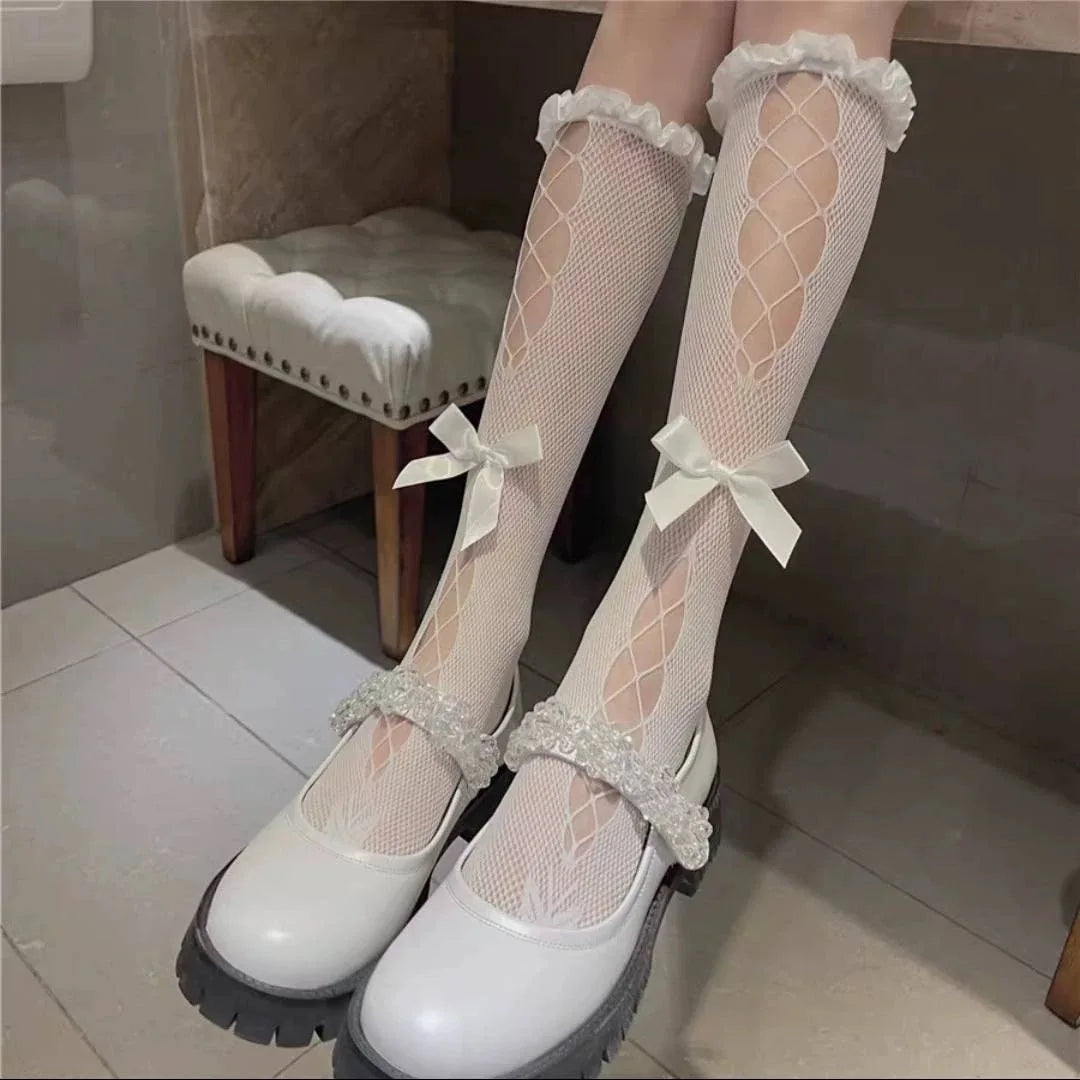 Lolita Lace Bow Socks