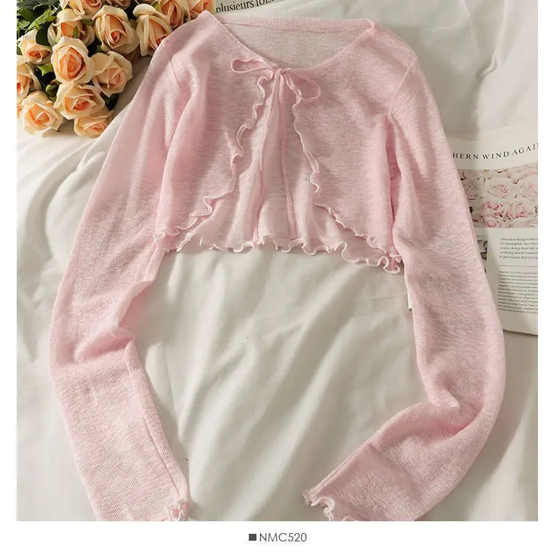 Bow Lace Crop Top