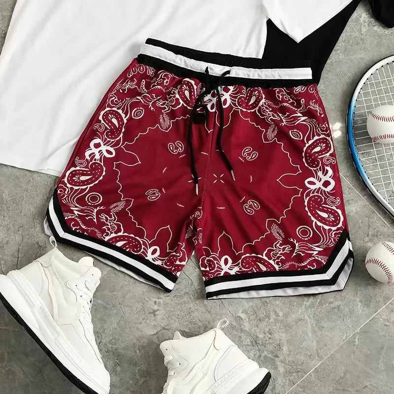 Fruit Flower Basketball Sports Shorts