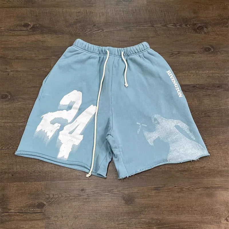 Retro Loose Drawstring Shorts