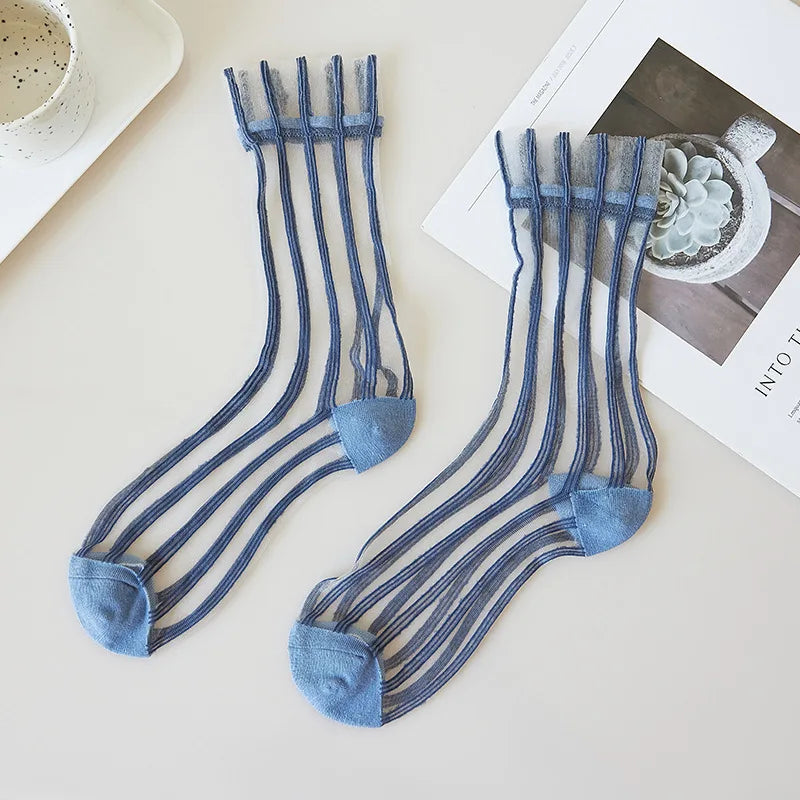 Women Striped Summer Socks