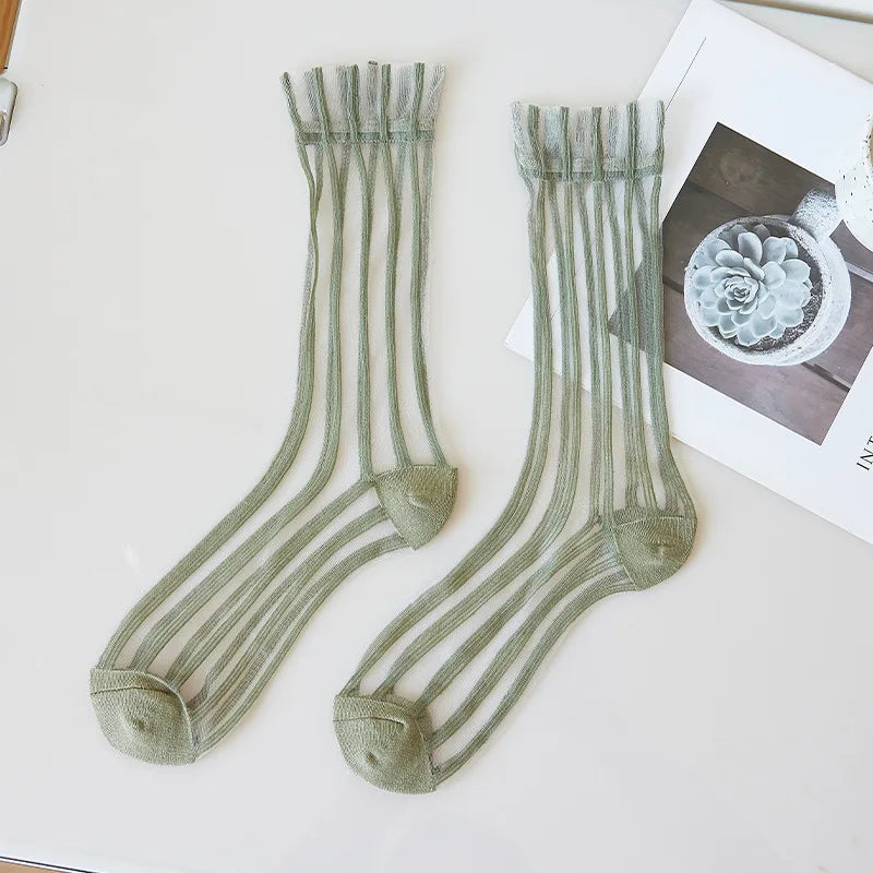 Women Striped Summer Socks