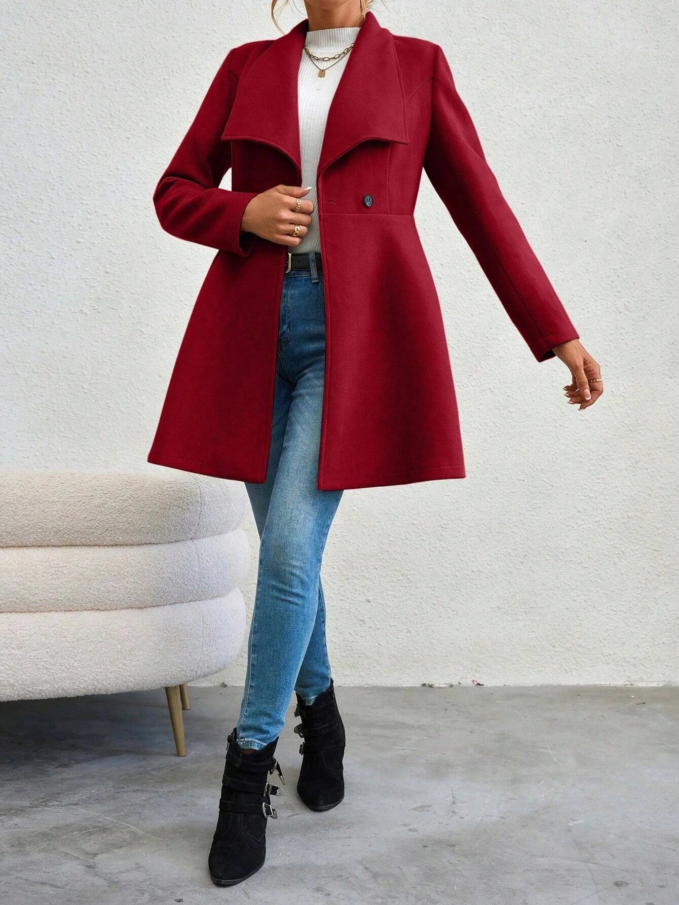 Valentine’s Day Button-Up Coat