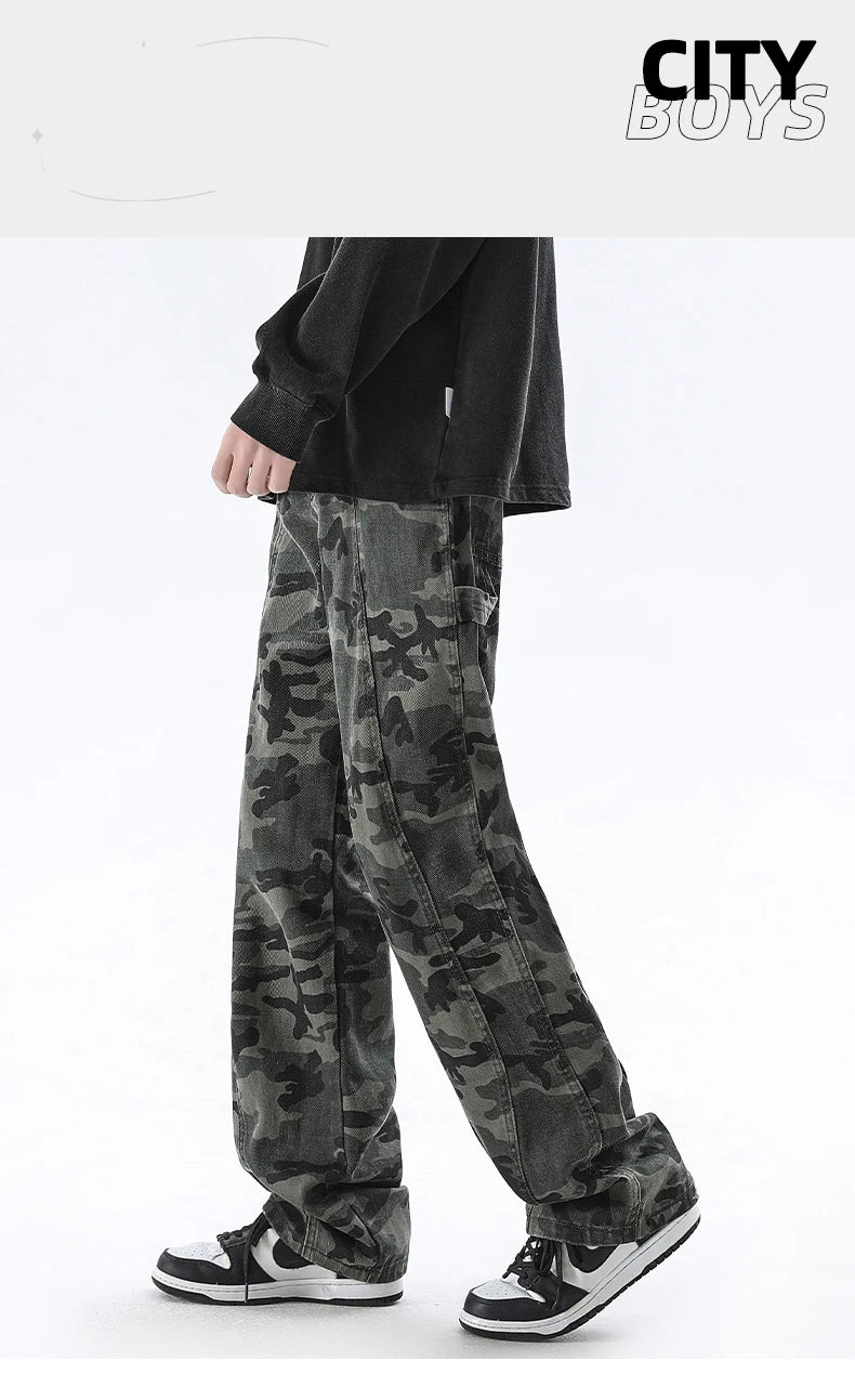 Grey Cargo Jeans