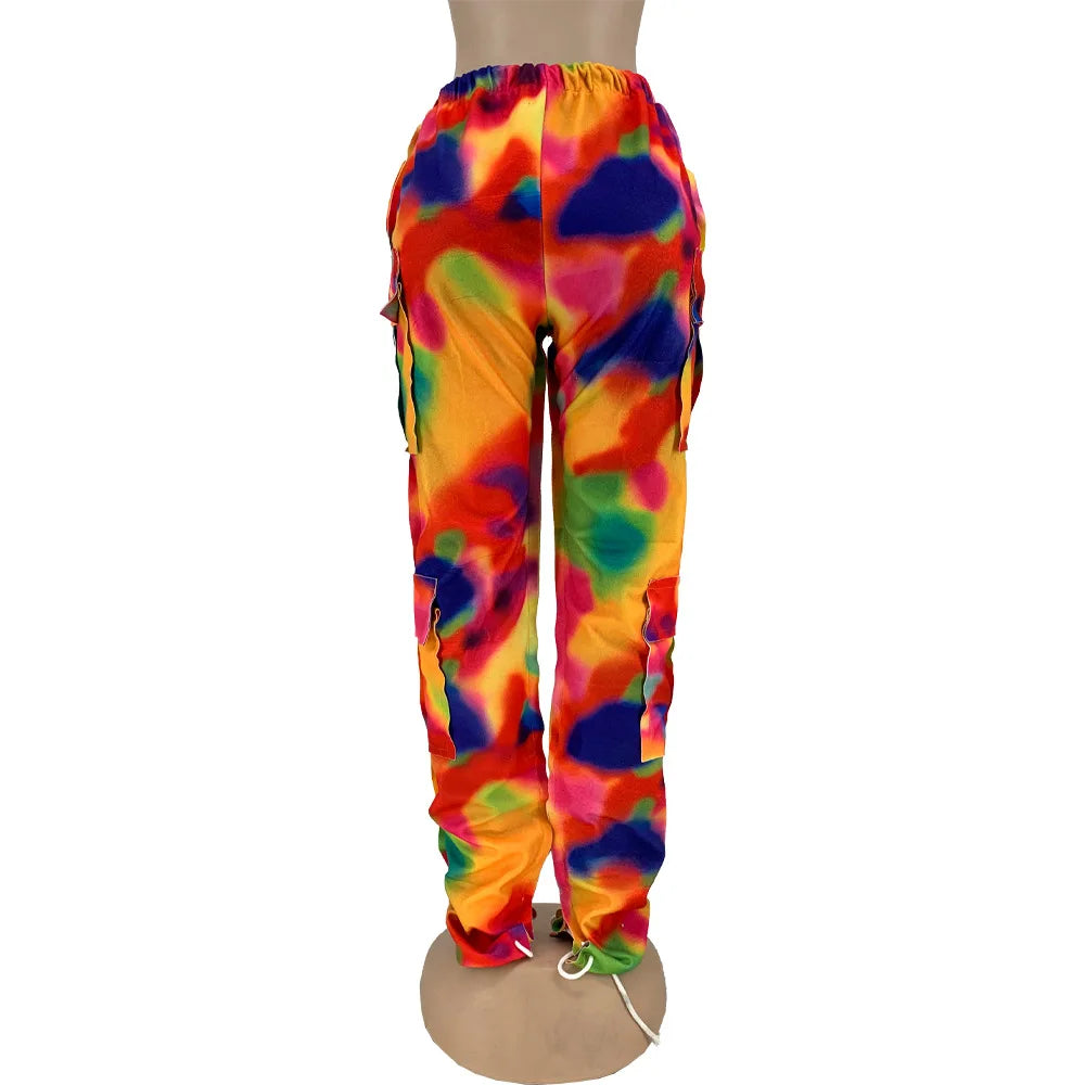 Tie-Dye Cargo Pants