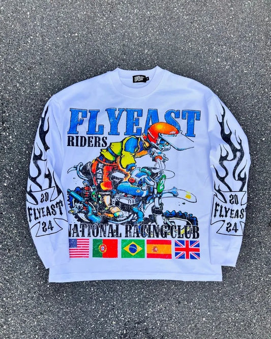 Y2K Hip-Hop Cartoon Top