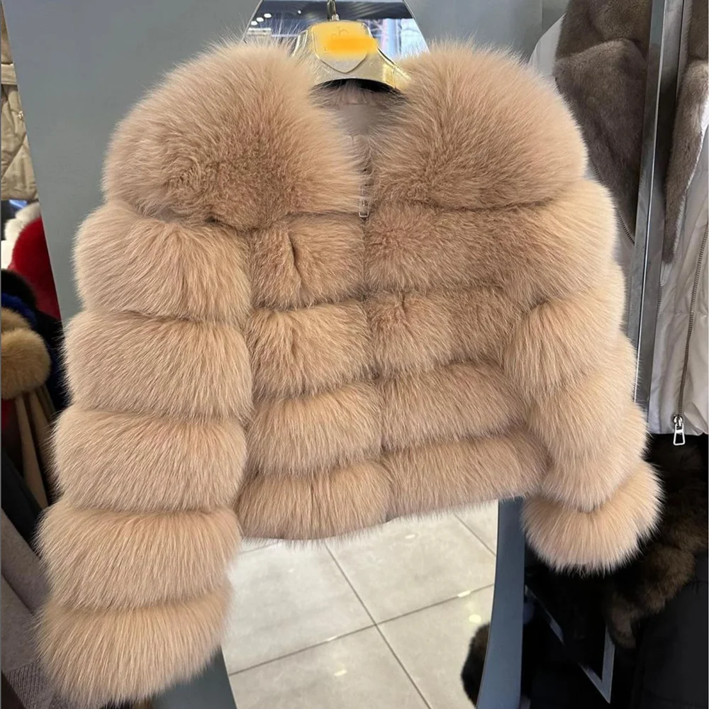 Fox Fur Coat Real Jacket