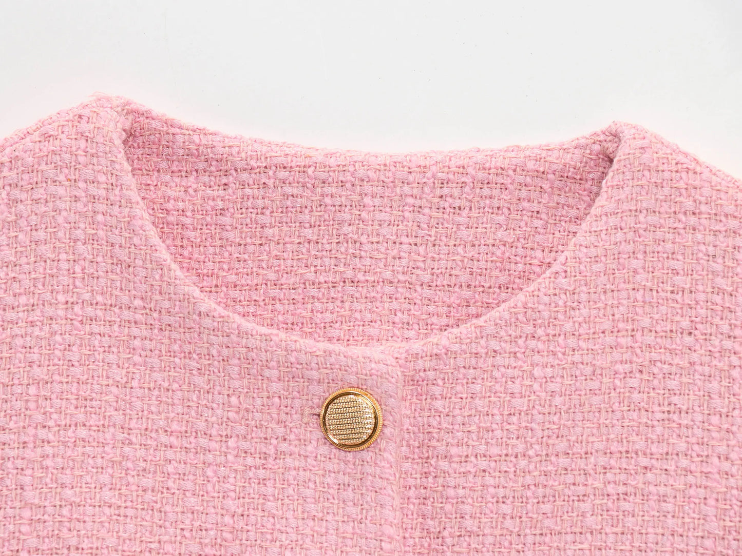 Metal Button Waistcoat Top