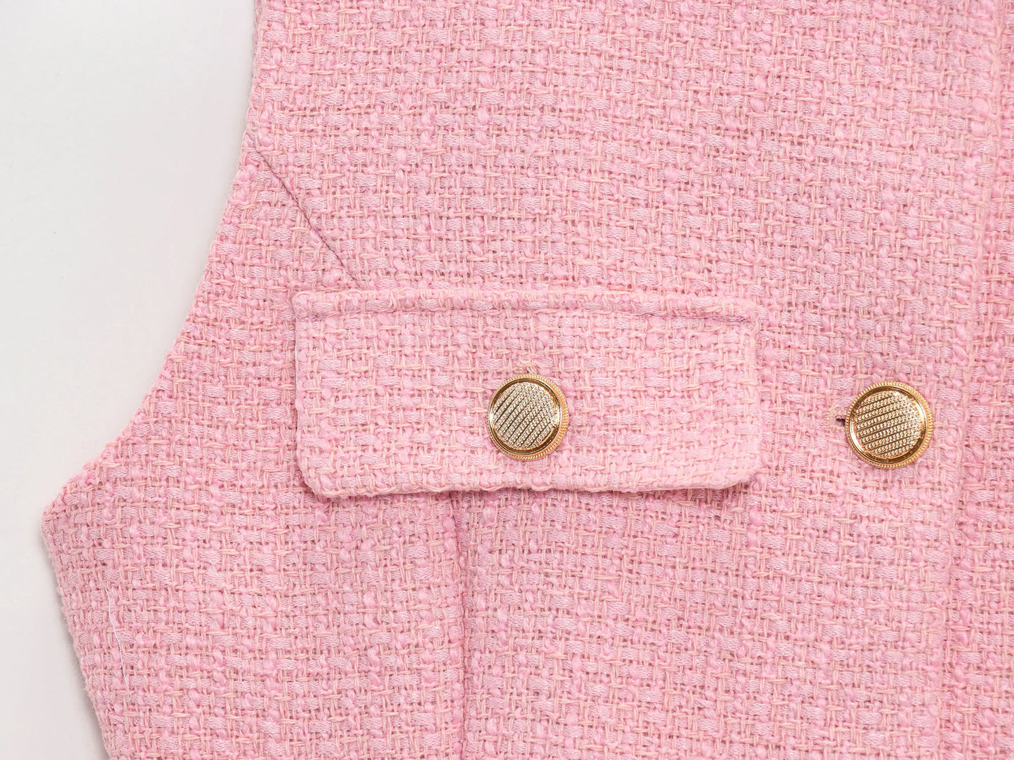 Metal Button Waistcoat Top