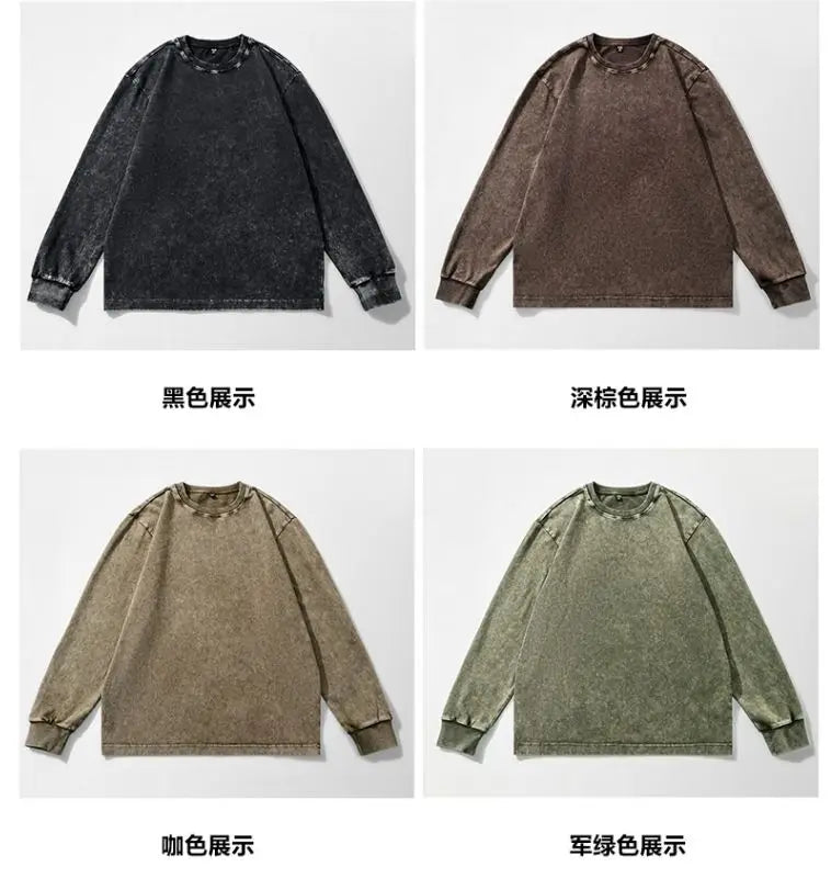 Vintage Washed Cotton Sweatshirt