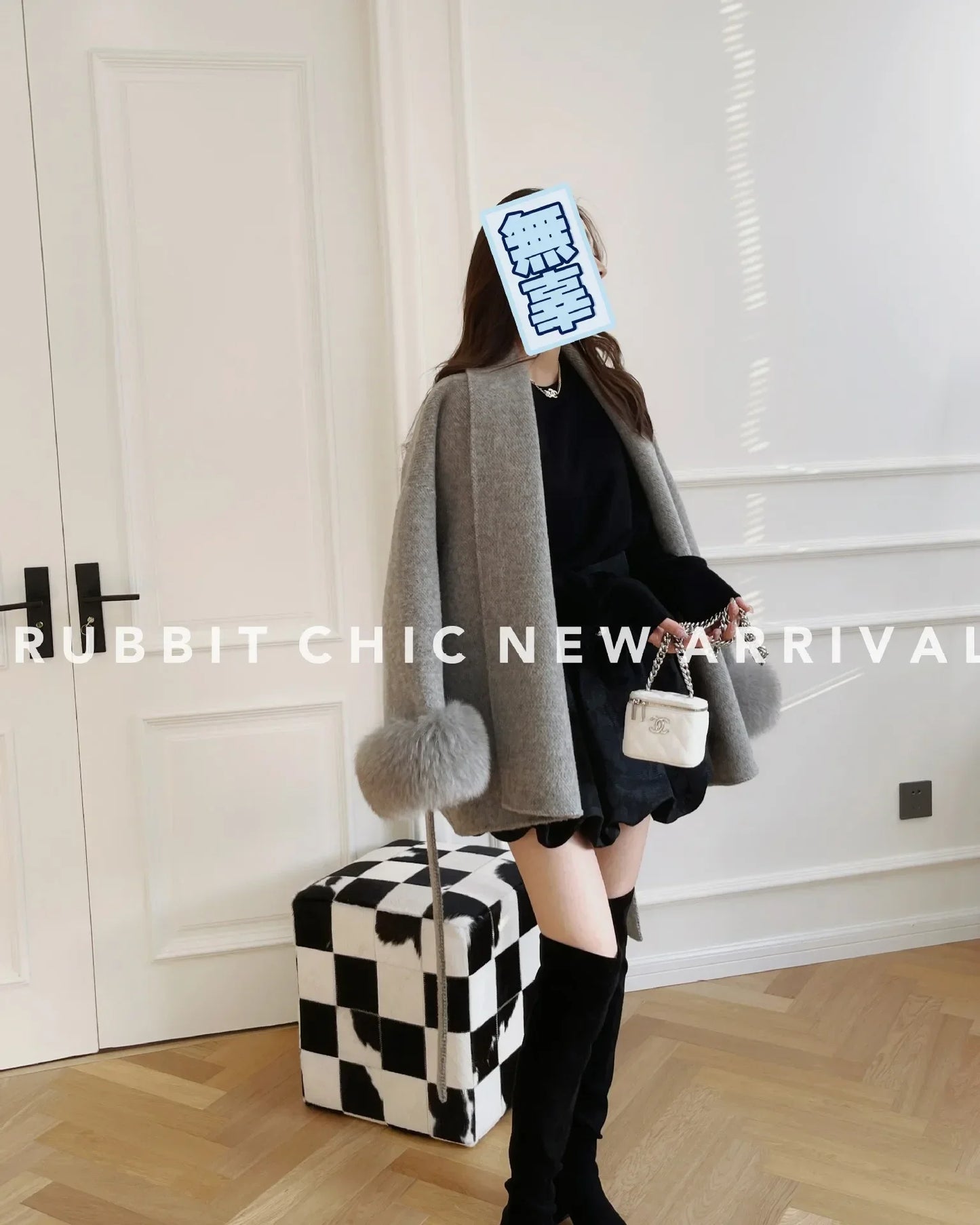 Women Wool Fur Coat