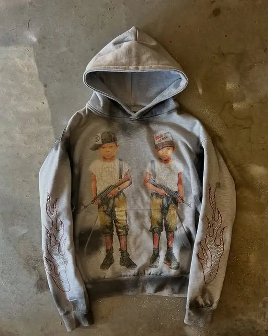 Vintage Bold Graphic Hoodie
